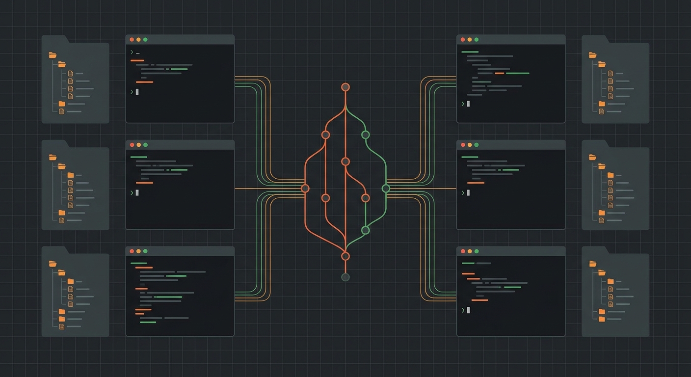Git Worktrees für Agentic Development: Mehrere Coding-Agents parallel laufen lassen